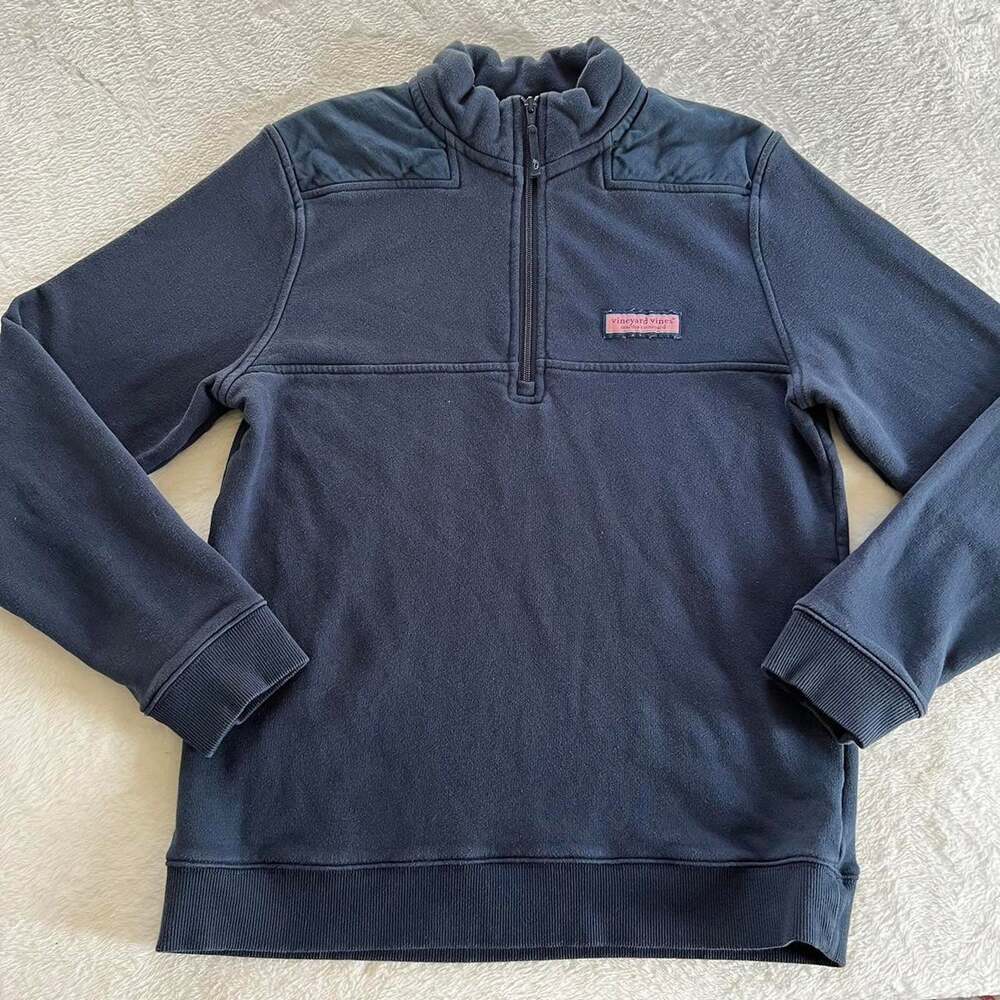 Vineyard Vine 1/4 zip Pullover sweatshirt Youth size XL 16/18 Navy Blue